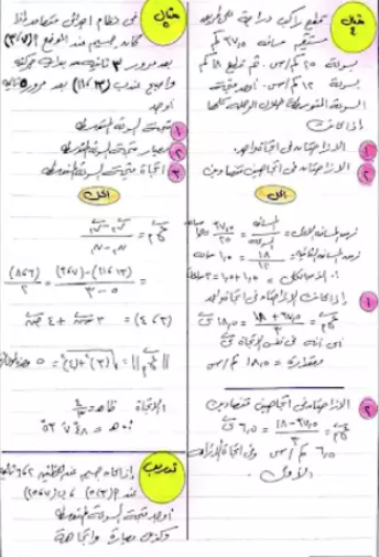 مراجعة ديناميكا تانية ثانوي